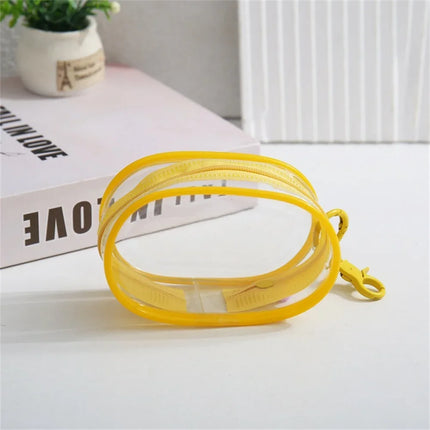 Portable Transparent PVC Mystery Box Keychain Square Zipper Storage Pouch Bag Pendant Anti Dust Waterproof Plush Dolls Toy Bag