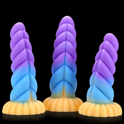 NEW Luminous Anal Plug Female Masturbator Expansion Anal Dildos for Women Soft Silicone Butt Plug Gay Sex Toys Prostate Massager