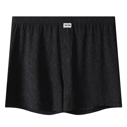 1/3PCS Casual Loose Jacquard Knit Men's Short Panties Cool Ice Silk Breathable Men Underwear Comfortable High Elastic Underpants