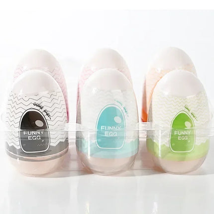 Egg Portable Stimulator Penis Massager Soft Rubber Adult Sex Toys for Men Realistic Vagina Pocket Pussy Mini Cups Masturbator