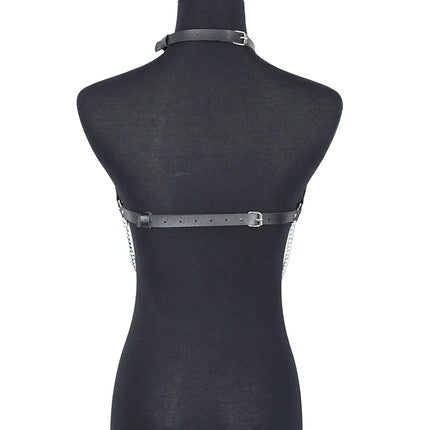 Women Fashion Chain Belt Leather Waist Belt Chest Harness Belt Corset Bondage Lingerie Punk Gothic Clothing Exotic Accessories