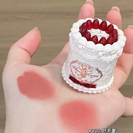 Flower Knows Strawberry Cupid Cake Lip Mud Mist Matte Velvet Lip Cream Lip Makeup 5ml