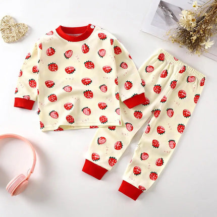 Kids Set Boy Pajamas Cotton Baby Cotton Clothing Children Autumn Clothes Pants Sets Home Clothes For Baby Infant Newborn Outfits