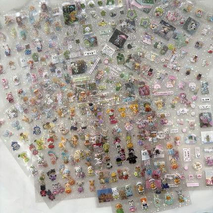 8pcs Set Korean Ins Cute Cartoon Cut Film Sticker for Phone Camera Luggage Journal Sticker Kawaii Decoration Sticker Gift