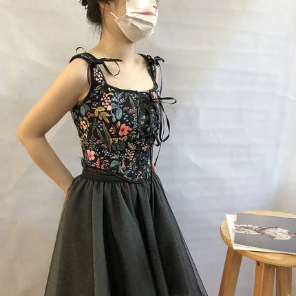 Fashion Lolita Shirt Women Corset Top Camis y2k Body Shaper Woman Clothing Blouses Sexy Waist Trainer Bustiers Ladies Underbust