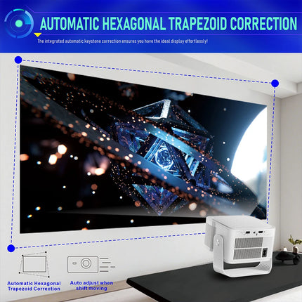 Velec 900 ANSI Projector Android 14 HY350 Max 1080P 8K Video Decoding Auto Focus Smart Portable Outdoor Home Theater Projector