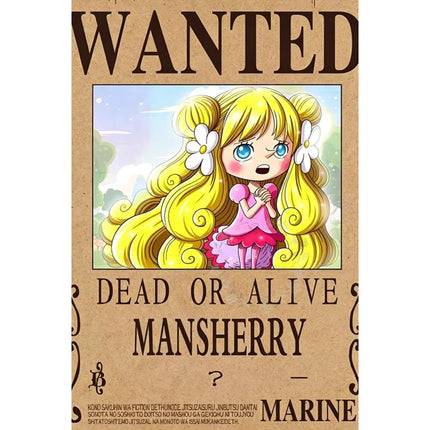 One Piece Wanted Poster Canvas Painting Print Picture Wall Art Bounty Anime Wall Bedroom Mural Luffy Zoro  Living Home Decor