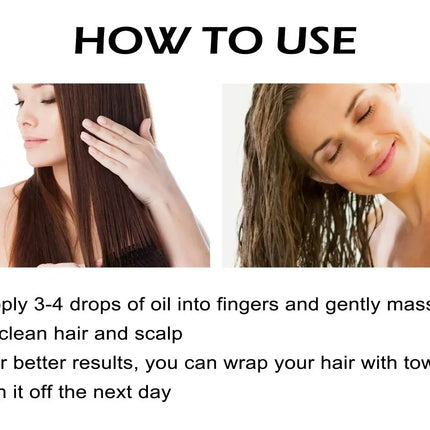 Natural Hair Care Essence Serum Anti Gray Nourish Repair For All Hair Types