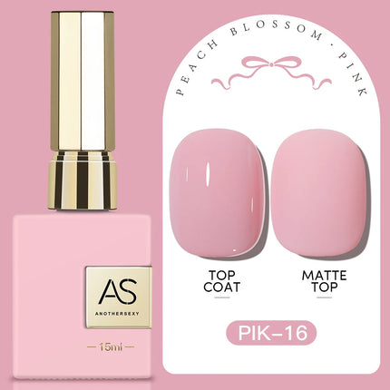 AS 15ml Pink Glass Bead Cat Magnetic Gel Nail Polish Spring Jelly Crystal Semi Permanent Moonlight Soak Off Manicure Varnish Gel