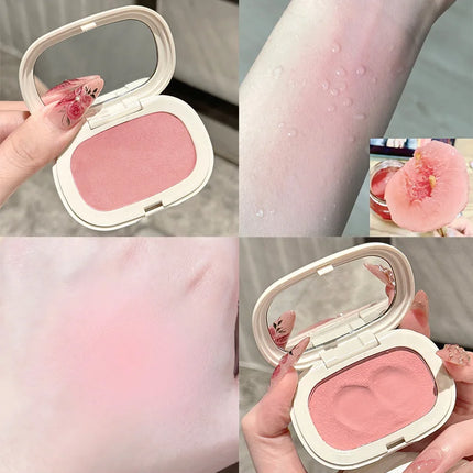 Monochrome Mud Blusher Contour Matte Natural Cheek Tint Purple Taro Low Saturation Waterproof Soft Contouring Cream Cosmetics