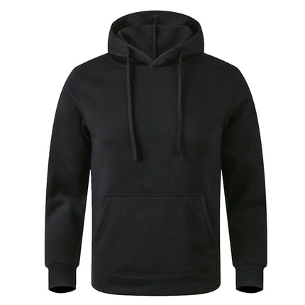 Men's and Women's Warm Sweatshirt Casual Solid Color Streetwear Pullovers Sport Fitness Pocket Hoodies Multi Color