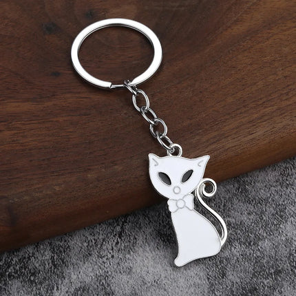 1PC Luxury DIY Keychain, Inspired Creative Kitten Keychain, Women's Car Bag Metal Keychain Accessories Pendant, Car Hanging Accessories Luggage Accessories Personalized Gifts