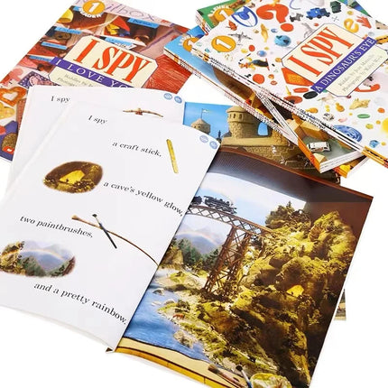 13PCS Box Set I Spy Reader Collection Visual Discovery English Picture Book Child Early Education Kids Reading Age 3-6 Years