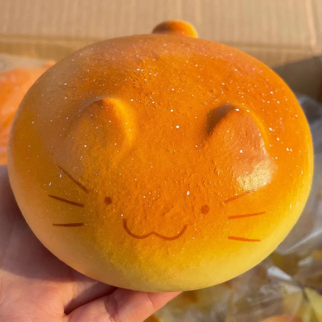 Cute Squishy Totoro Bread Fidget Toys Soft Kitty Bread Venting Squeeze Toy Relieve Anxiety Anti-Stress Toy for Adults Gift