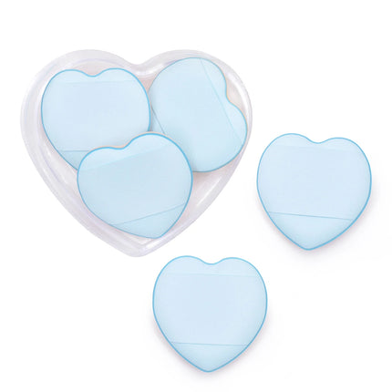 5/10pcs Heart Finger Puff  Mini Makeup Sponge Small Air Cushion Powder Sponge Case Face Concealer BB Cream Cosmetic Puff Beauty