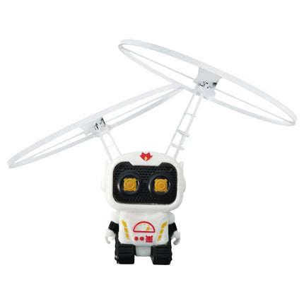 Flying Robot Astronaut Toys Children Robot Toys with Light Cute USB Charging Astronaut with LED Light for Boys Girls Christmas