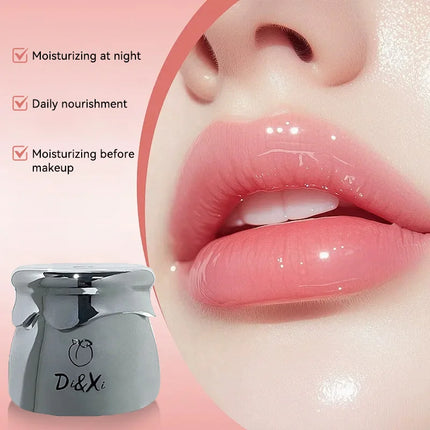 DI&XI small silver jar lip balm moisturizing lip care Dudu jelly lip oil moisturizing before makeup