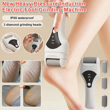 Electric Foot Grinder Electric Peeling Sensor Pedicure Tool Set Full Body Washable Automatic Heel Foot Skin Grinding