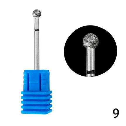 Nail Drill Bits Best Diamond Burrs Grinding Bits Accesories for Gel Nail Polish Manicure Nails Art Tool Shank Carving Polishing