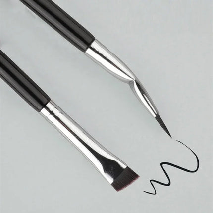 Bent Liner Makeup Brushes Angled Eyeliner Brush Eyeshadow Eye Brow Brushes Tool Fine Eyeliner Brushes Eye Contour Makeup Tool