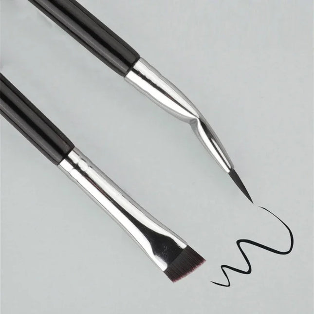 Bent Liner Makeup Brushes Angled Eyeliner Brush Eyeshadow Eye Brow Brushes Tool Fine Eyeliner Brushes Eye Contour Makeup Tool