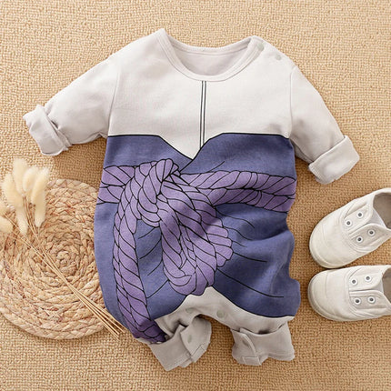 Newborn Baby Anime Cape Style Children Long Sleeve Cotton Bodysuit, Cute Kids Boys Girls Romper