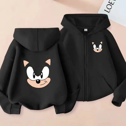 Children Supersonic Animals Cardigan Zipper Style Hoodie Sweatshirt Boys Girls3-12Yrs Loose Casual Charming Sports Coat Clothing