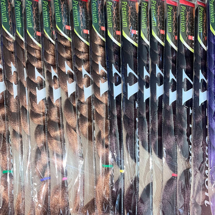 82 Inch Long Kanekalon Jumbo Braiding Hair Synthetic Braids Crochet Hair Extensions 165g Pre Stretched Braid For Black Women
