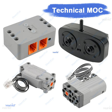 1:14 Sports Car Building Blocks Remote Control Kit Technical MOC Parts for 2007 Power Pack Servo M Motor for Racing Enthusiasts