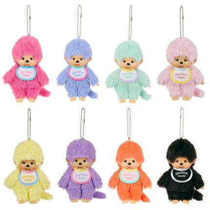 Monchhichi Keychain Cartoon Backpack Hanging Charms Cute Monchichi Doll Pendant Birthday Party Gifts 몬치치 키링
