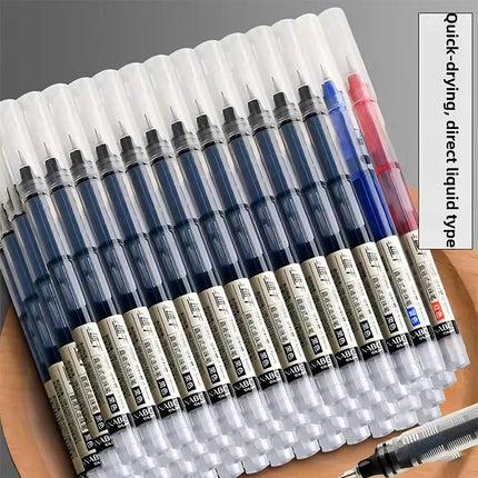 High Quality 0.5mm Quick Drying Fine Point Liquid Ink Pens Smooth Writing Comfortable Grip Non-Smudge for Office School Supplies