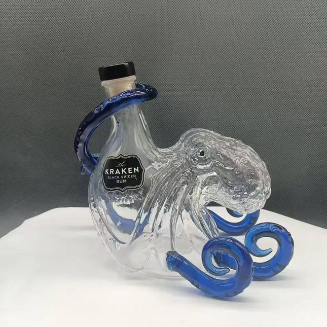 Nautical Octopus Handmade Glass Decanter Vintage Liquor Wine Bottle Creative Home Bar Decor Collection Ornament