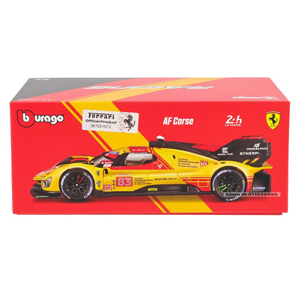 Bburago 1:43 Le Mans Ferrari 499P 2024 488 250 512 Alloy Luxury Vehicle Diecast Pull Back Cars Model Toy Collection Gift