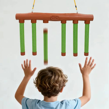 Quick Reaction Challenge Falling Sticks Game Exercise Prop Parent-Child Catching Sticks Sensory Toy Adjustable Falling