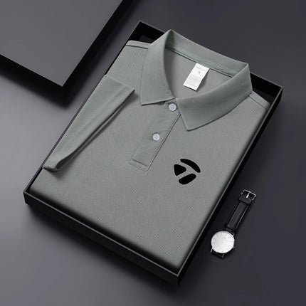 2026 New Summer Style Men's Casual T-shirt, Quick Drying Short Sleeved Golf Shirt, High-quality Plus Size