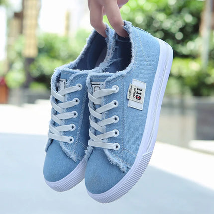Ladies versatile canvas shoes New Casual comfort Shoes Student White Sports Flat fashion Light Women's Sneakers Zapatos Mujer