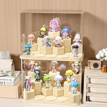 2025 Blind Box Display Stand, Block Toy Display Organizer, Modular Diy Transparent Dustproof Acrylic Block Display Cabinet
