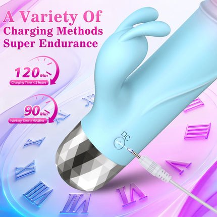 Powerful Rabbit Vibrator for Women Clit Stimulator G Spot Dildo Vibrating Vagina Massager Female Masturbation Sex Toys for Adult