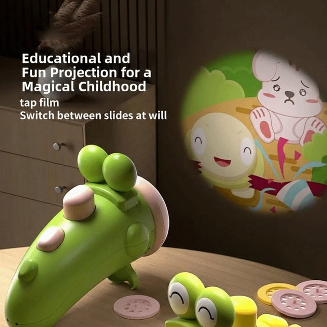 Story Machine Projection Story Flashligh Portable Projection Storyteller Baby Sleep Aid Early Education Slide Story Machine