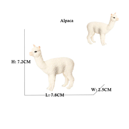 Simulation Woodland Animal Deer ,Moose,Elk,Reindeer,Alpaca,Kudu Model Figurines Cake Toppers Collection Figure Christmas Gift