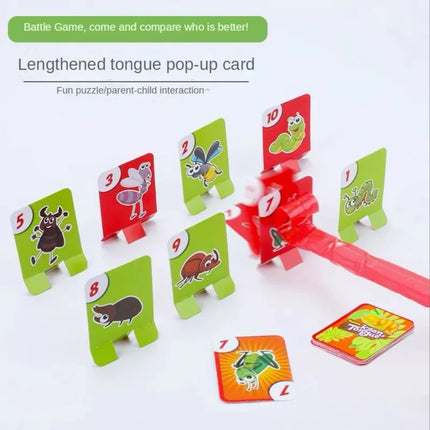 Funny Frog Mouth Tongue Table Game Greedy Snake Anole Lizards Play Competitive Parent-child Interactive Table Children's Toys