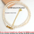 natural pearl / 38-40CM necklace