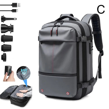 Travel Backpack Vacuum Compression Backpack Business Large Capacity School Backpack Expand Outdoor Hiking Backpack