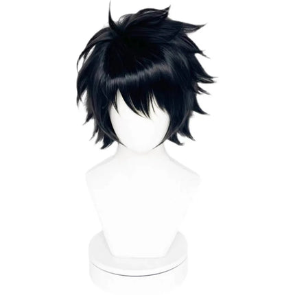 Death Note L Lawliet Al Rolette cos Wig Black Anti-upturned Anime Short Hair Comic Reality Show synthetic Wig