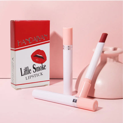 4PCS Matte Lipstick Set Long Lasting Velvet Lip Glaze Nude Lip Tint Makeup Cosmetic Cigarette Lip Stick Waterproof Non Transfer