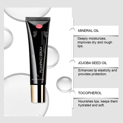 Glow Lip Serum Remove Dead Skin Fade Lip Lines Hydration Moisturizing Lip Balm Reduce Dry Anti-Dry Crack Increase Lip Elasticity