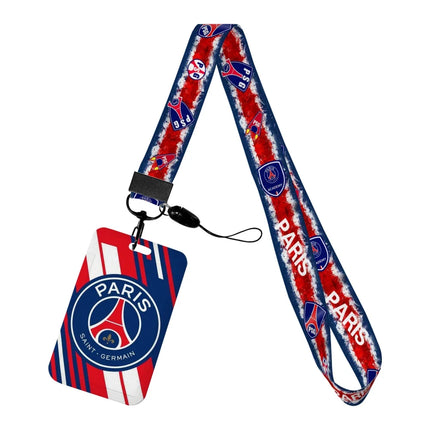 Sports Designs P Lanyards New Football ID Badge Holder Strap Work Card Bus Access Card Holder Keychains Accessories