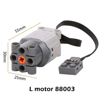 Power Functions Servo Train Motor Battery Box Switch Light IR Remote Control Receiver Technical Parts Set Building Blocks