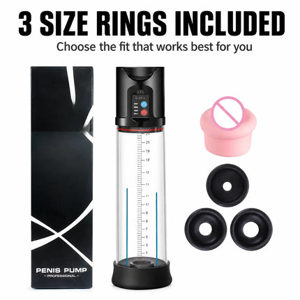 Vacuum Pump Electric Penis Enlargement Extend Pump Enhanced Penis Male Masturbator Penis Pumps for Men Erections Adult Sex Toys