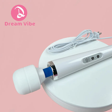 Mega Wand AC Powered Super Strong Vibrator Cabled Wired Powerful Handheld Wand Massager Sex Toy Sports Recovery Muscle Aches